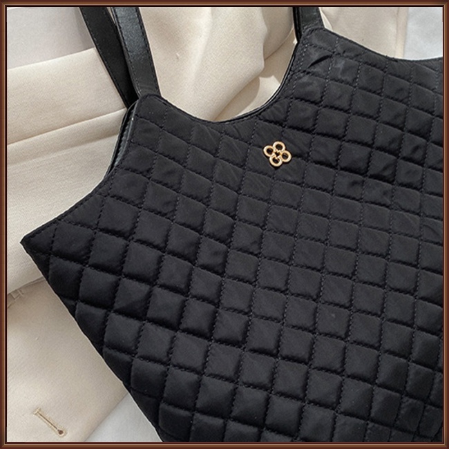 Túi Tote Đeo Vai Màu Trơn Sức Chứa Lớn Phong Cách Retro Thời Trang Cho Nữ