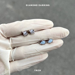 Khuyên tai đá màu - Blue Gem Earring