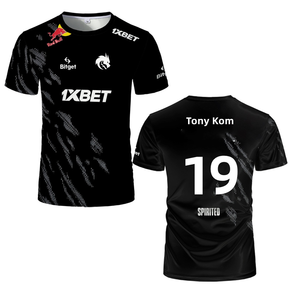 Áo Thun Nam Ngắn Tay Cổ Tròn In Chữ Dota 2 Và Cs: Go Thời Trang Hàn