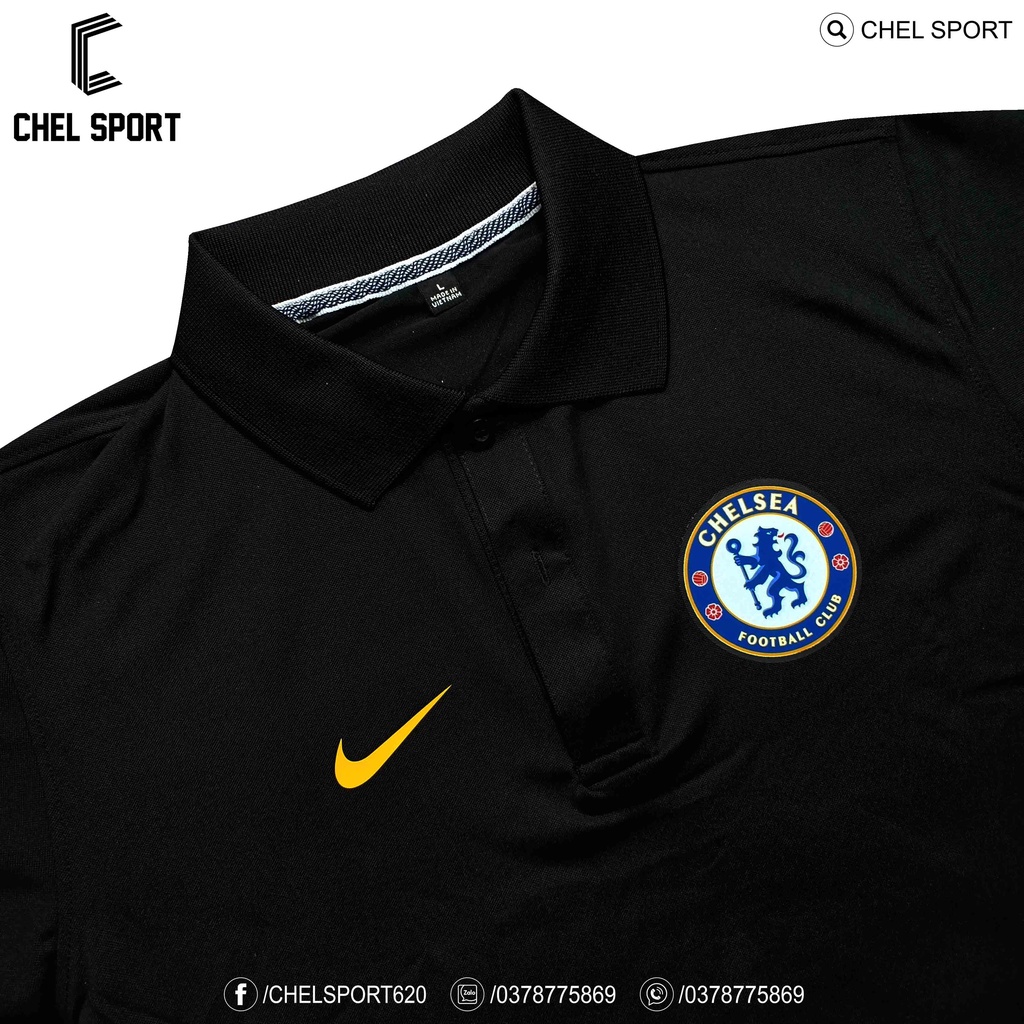 Áo polo logo thêu Chelsea