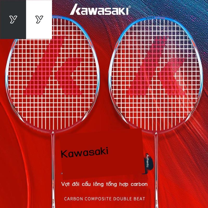 ✢♂Vợt cầu lông Kawasaki chính hãng đánh đơn 23 pound dành cho người mới bắt đầu hoàn toàn bằng sợi carbon đôi tấn công v