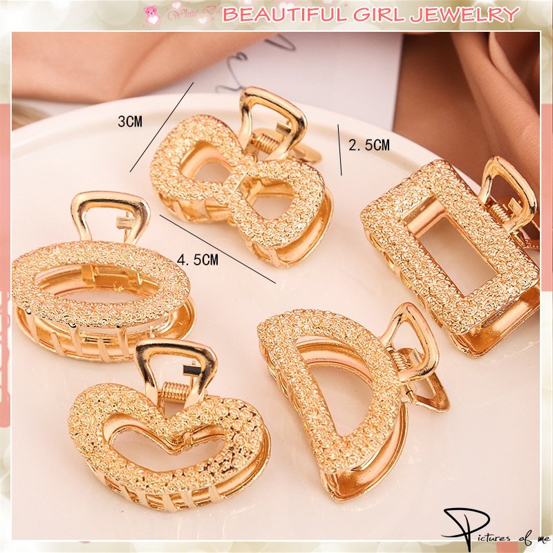 Kẹp tóc thiết kế nhiều kiểu dáng tùy chọn đính đá thời trang dành cho nữ