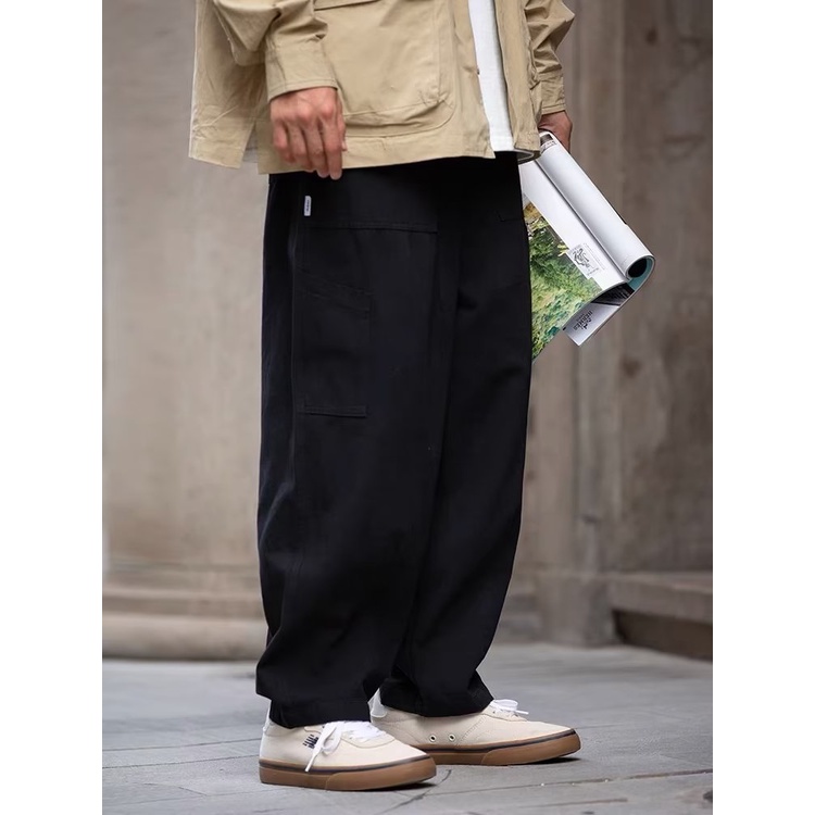 Quần Dài Dáng Rộng Lưng Thun Phối Túi Thời Trang Hàn Quốc Chống Mòn size Lớn M-2XL Cho Nam