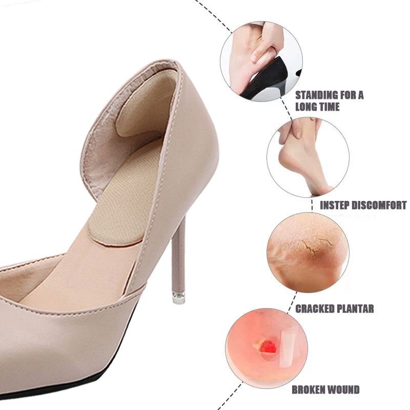 Miếng Dán Bảo Vệ Gót Chân Chống Mài Mòn Có Thể Điều Chỉnh Kích Thước