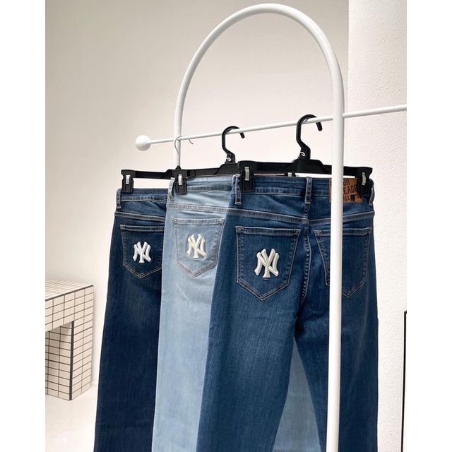 Quần baggy 2 nút MLB thêu logo