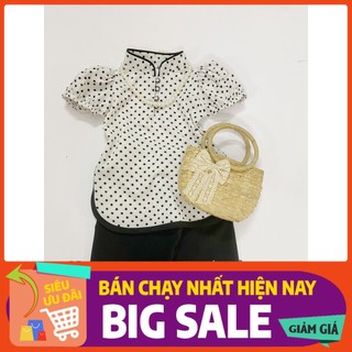 Ngọc kids - áo dài bi đen bé gái 6-20kg