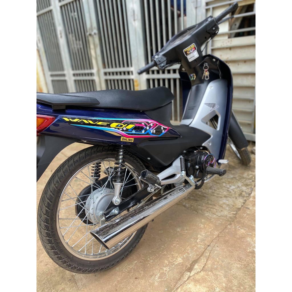 Pô 2543 NF100 Goshi Sài Gòn móc căng dành cho wave dream, pô xe dành cho honda có khắc honda NF100 Goshi như zin No 102