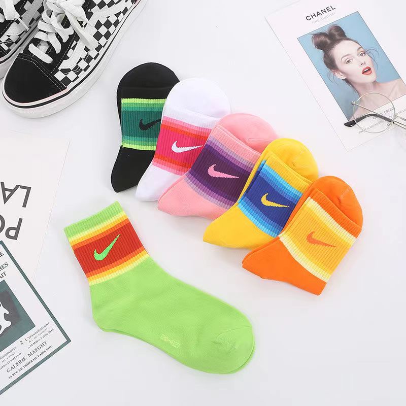 Đôi Vớ Thể Thao Chất Liệu Cotton Thoáng Khí Nhiều Màu Sắc Thời Trang