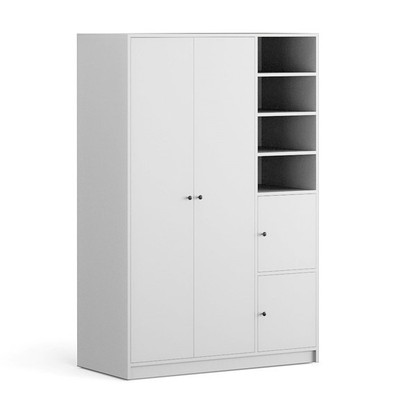 JESSE, Tủ quần áo lưu trữ đồ dùng WAR_063, 117x55x176cm, tủ đựng quần áo Scandi Home