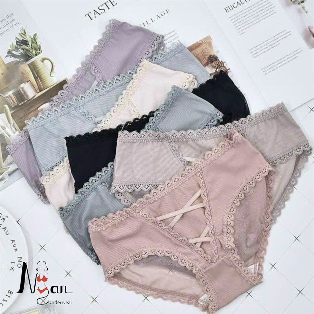 Quần lót nữ chất thun mát co giãn tốt- NGAN HOUSE - CHUYÊN ĐỒ LÓT 🍑