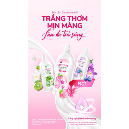 SỮA TẮM HƯƠNG NƯỚC HOA GERVENNE 900g ( MẪU MỚI )