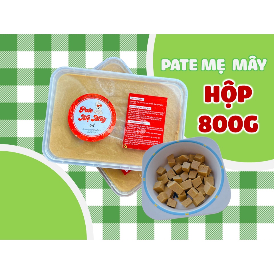PATE TƯƠI CHO CHÓ MÈO - PATE MẸ MÂY (hộp 800g)