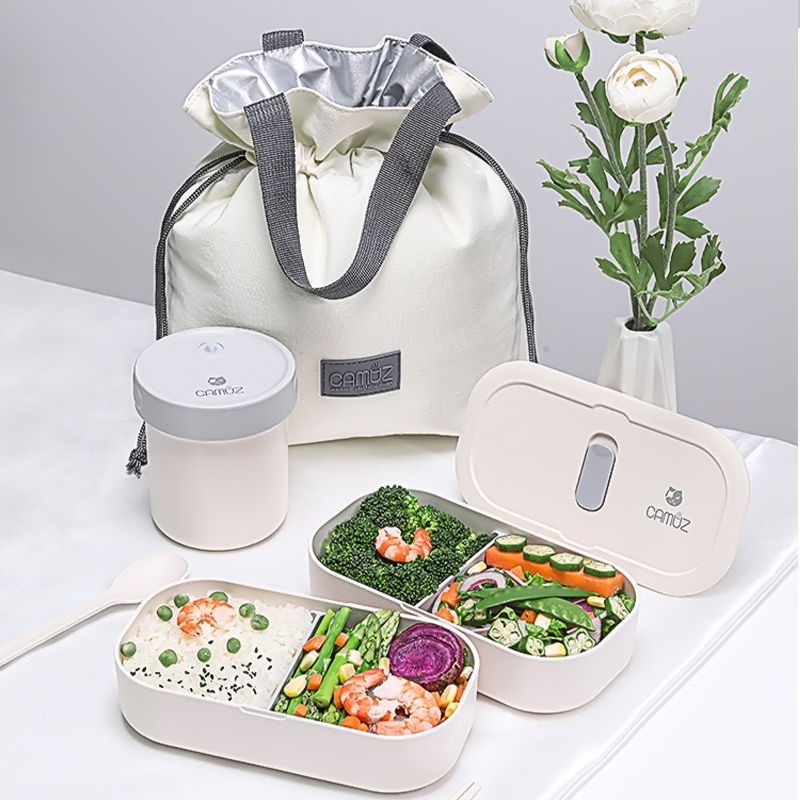 Japanese Lunch Box Microwaveable Heating Compartment Lunch Boxes Food Grade Lunch Box for Office Wor