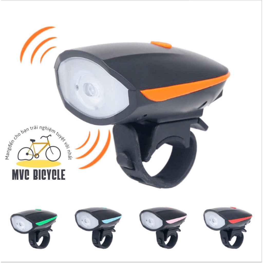 Đèn xe đạp thể thao siêu sáng tích hợp còi pin sạc usb led T6.