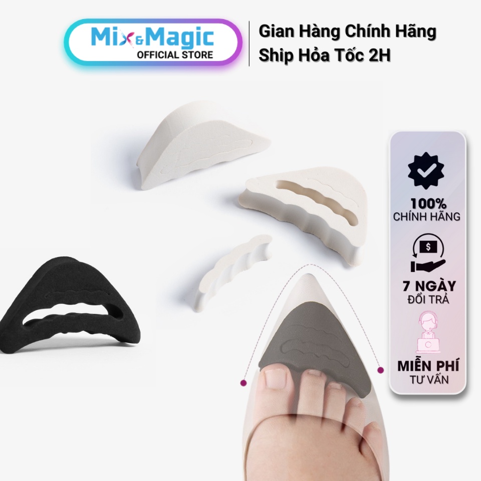 Miếng Lót Mũi Giày Cao Su EVA Siêu Nhẹ MINSU M5505 Đệm Êm, Thoải Mái Chống Đau Ngón Chân, Giảm Bị Rộng Cho Nữ