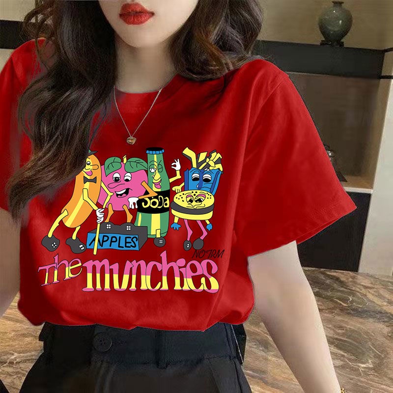 NRVP Áo thun tay ngắn dáng rộng plus size 4XL phong cách Hàn Quốc thời trang cho nữ