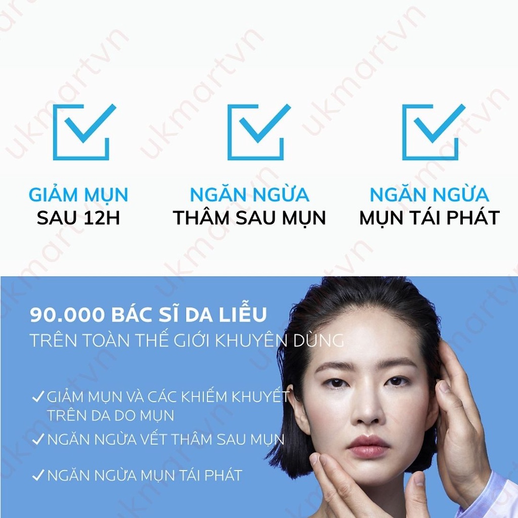 Kem Dưỡng Giảm Mụn, Ngừa Thâm, Thông Thoáng Chân Lông La Roche-Posay Effaclar Duo+ 40ml