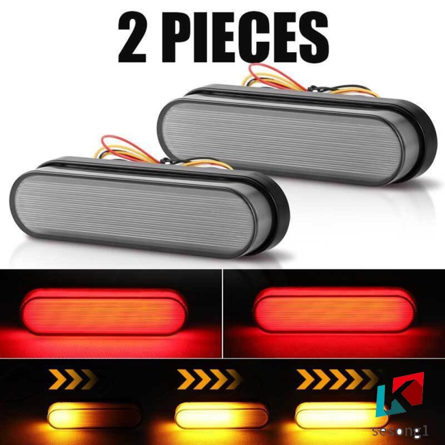 1 Cặp Đèn Tín Hiệu 34led 3 Trong 1 Chống Nước Cho Xe Tải