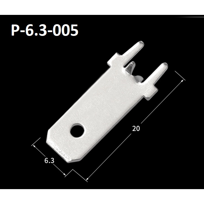 Combo 5 cái Đầu cos hàn bảng mạch PCB 6.3mm dày 0.8mm các loại (Click vào phân loại để xem hình của sp)