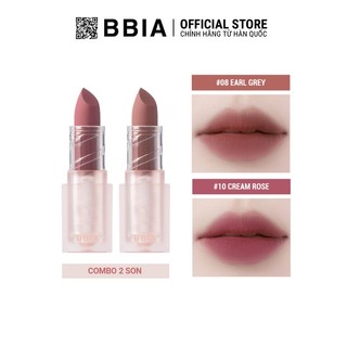 Combo 2 Son Thỏi Lì Bbia Last Powder Lipstick Version 2 3.5g/Thỏi