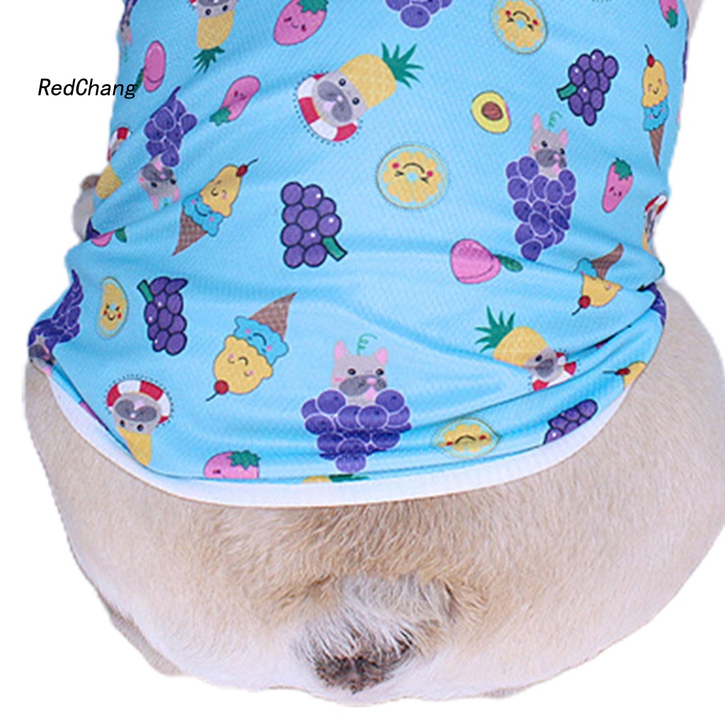 Rc ~ Áo Vest In Hình Động Vật Trái Cây Chống Mài Mòn Cho Cún Cưng