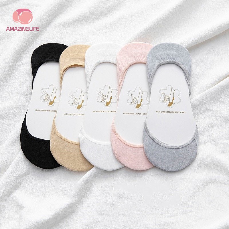 Vớ Thuyền Cao Gót / Miệng Nông Chống Trượt Thấm Hút Mồ Hôi Thời Trang Xuân Hè Cho Nữ