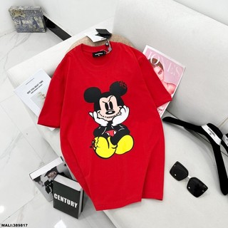 áo phông đỏ micky smile cho nữ