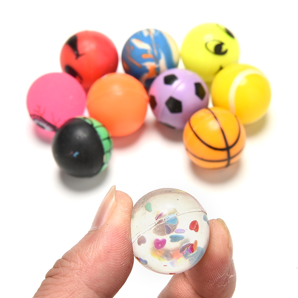 Bóng Nẩy Cao Su Siêu Đàn Hồi Size 2,7cm, Món Quà Đồ Chơi Vận Động Cho Bé