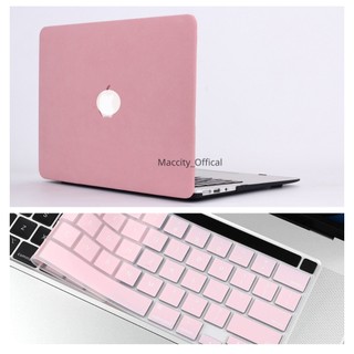 Combo ốp +phủ phím Macbook Air, Macbook pro 13" 2020,  M1- màu hồng pastel thời trang, chống va đập, chống xước tốt