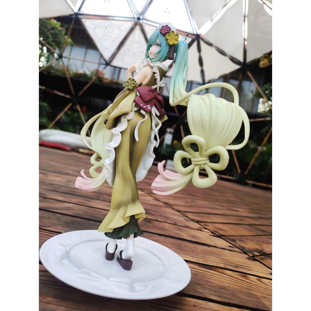 Mô Hình Anime Hatsune Miku Furyu chính hãng - Exceed Creative Figure - Sweet Sweets - Matcha Parfait, Figure Nhật Bản