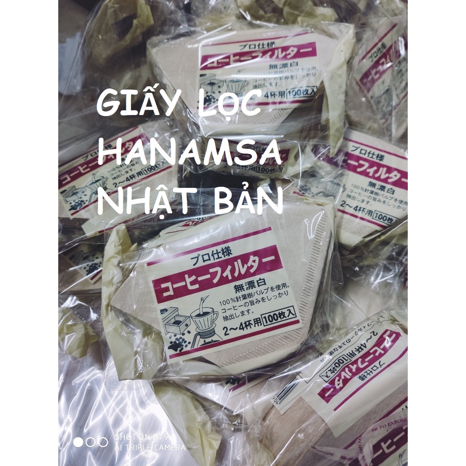 100 tờ giấy lọc cà phê coldbrew Hanamasa Nhật Bản  Leafmusic LF056 Giấy & phim in ảnh