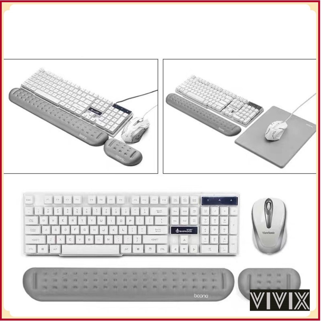 Đệm kê tay bàn phím chính hãng BAONA kiêm kê tay chuột máy tính chống mỏi cổ tay