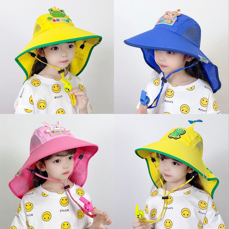 Nón Tai Bèo Vành Rộng Thoáng Khí Thời Trang Mùa Hè Dành Cho Trẻ