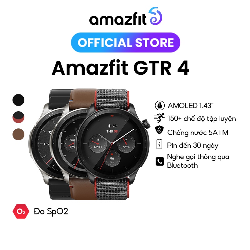 Đồng Hồ Thông Minh Cao Cấp Amazfit GTR 4 - Hàng Chính Hãng - BH 12 Tháng