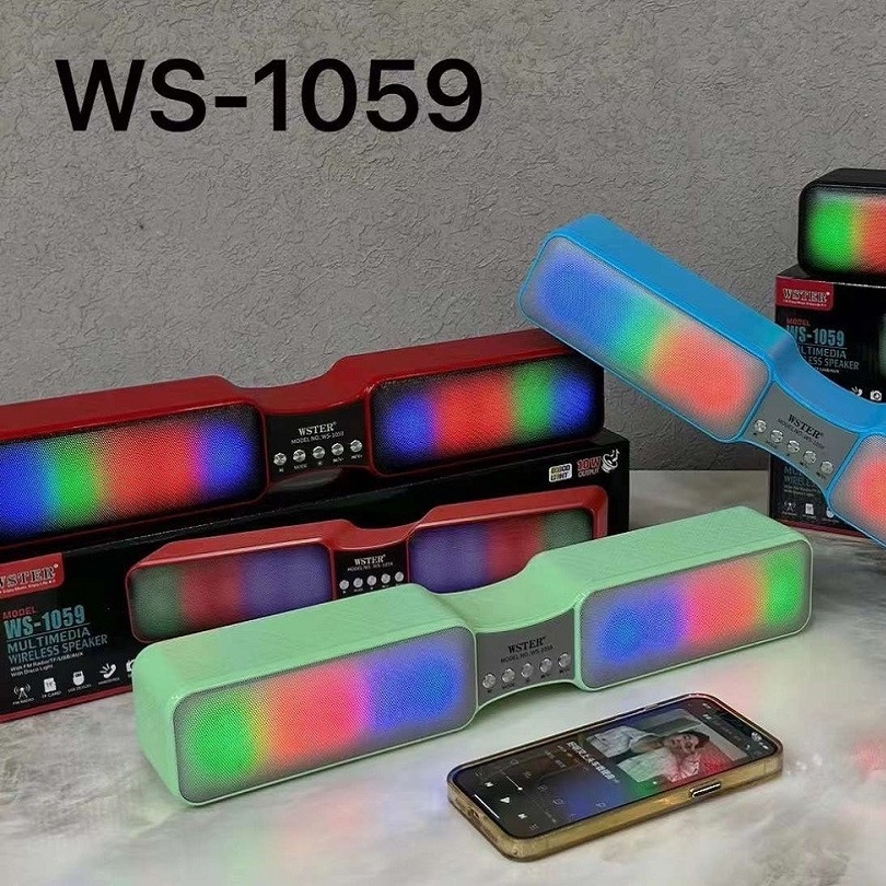 Loa bluetooth GROWNTECH Ws 1059 đèn led 7 màu hỗ trợ cổng AUX ,thẻ nhớ,usb âm thanh đỉnh cao bass lớn bảo hành 24 tháng
