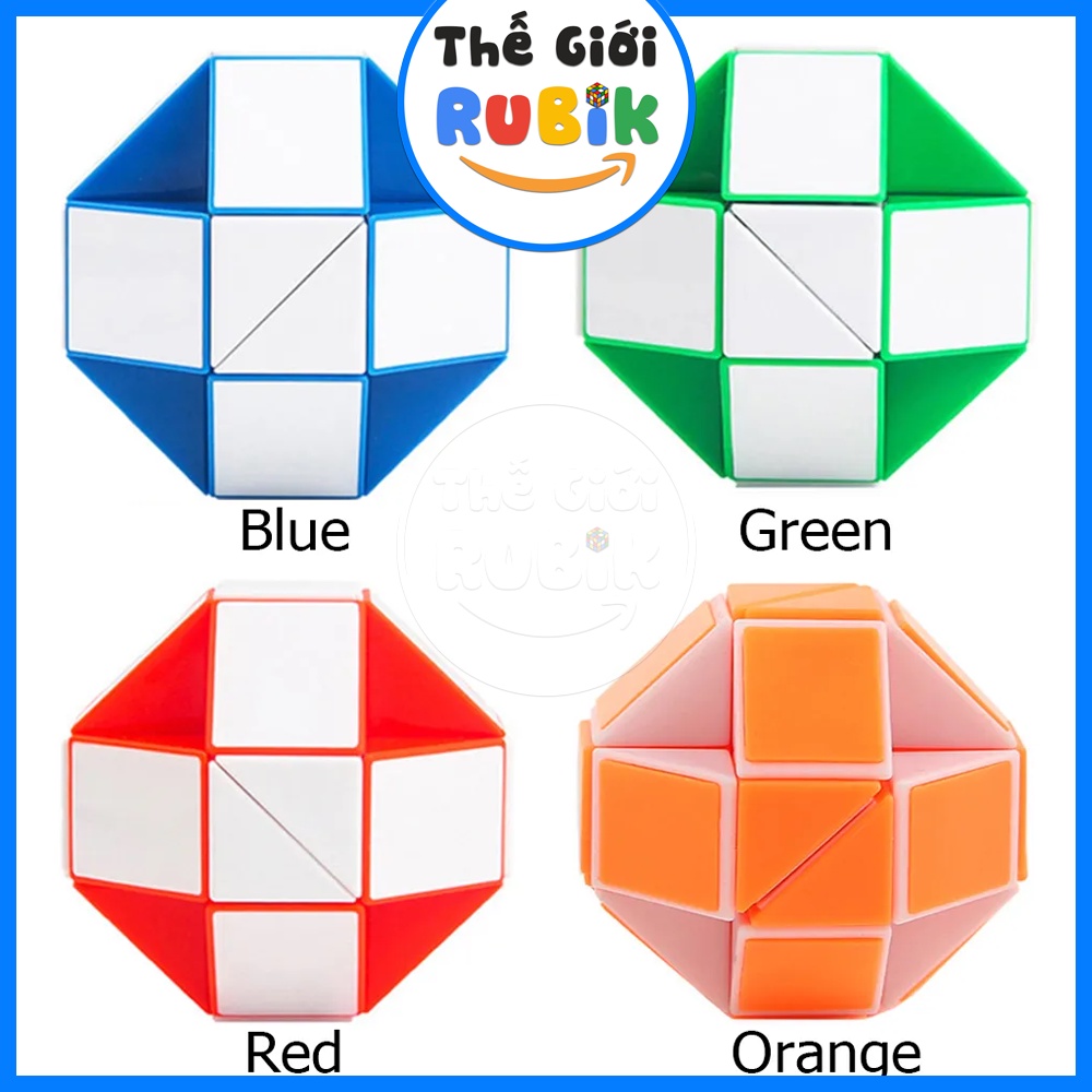 Đồ Chơi Rubik Rắn Xếp Hình Với 24 Đoạn, Khớp Nối Linh Hoạt Cho Bạn Thảo Sức Sáng Tạo. Quà Tặng Khen Thưởng Cho Học Sinh