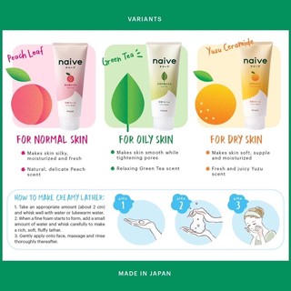 Sữa rửa mặt Naive Nhật bản