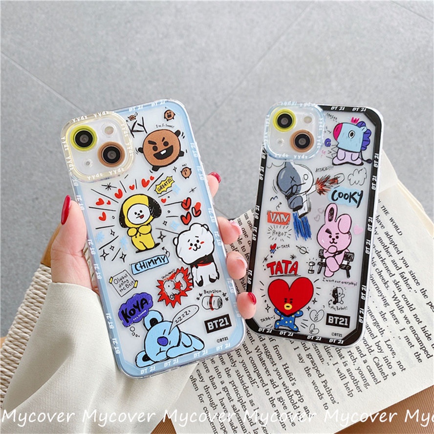 Ốp Điện Thoại Silicon Họa Tiết Hoạt Hình Dễ Thương Chống Sốc Cho Iphone 11 12 13 14 Pro Max X Xr Xs 8 7 6 Plus SE 2020