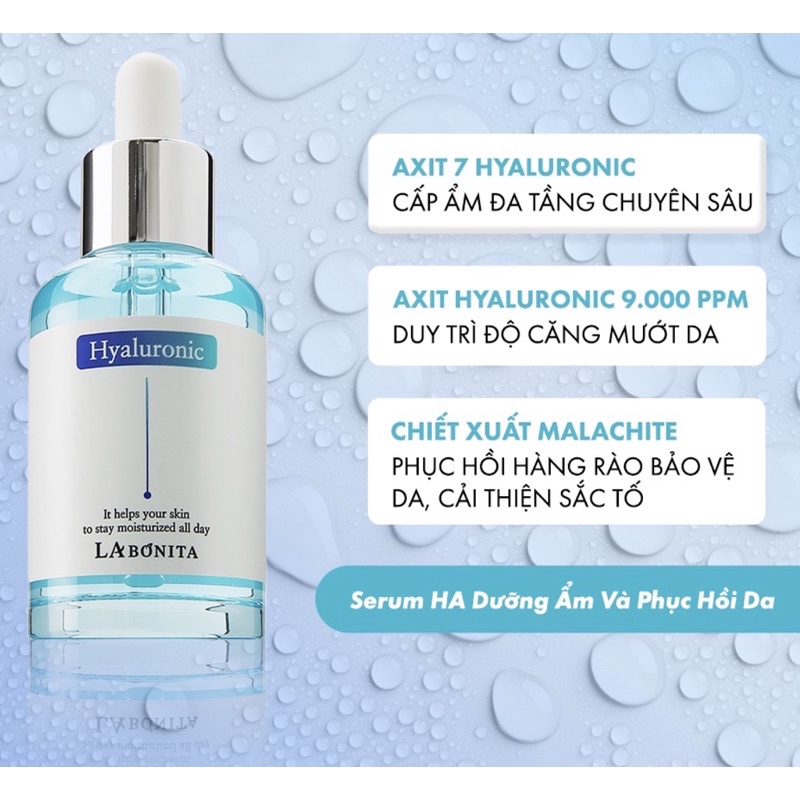 Serum Dưỡng Ẩm Sáng Da & Tăng Độ Đàn Hồi Da La Bonita Vital Hyaluronic Acid Serum 50ml