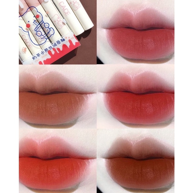 Set son môi 5 Cây son kem Cace siêu xinh lâu trôi