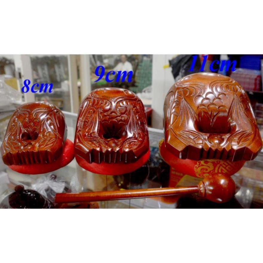 Mõ gỗ nâu tụng Kinh nhiều cỡ rất đẹp, vang - MÕ GỖ TỤNG KINH NIỆM PHẬT RẤT ĐẸP