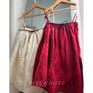 đầm babydoll suông gấm
