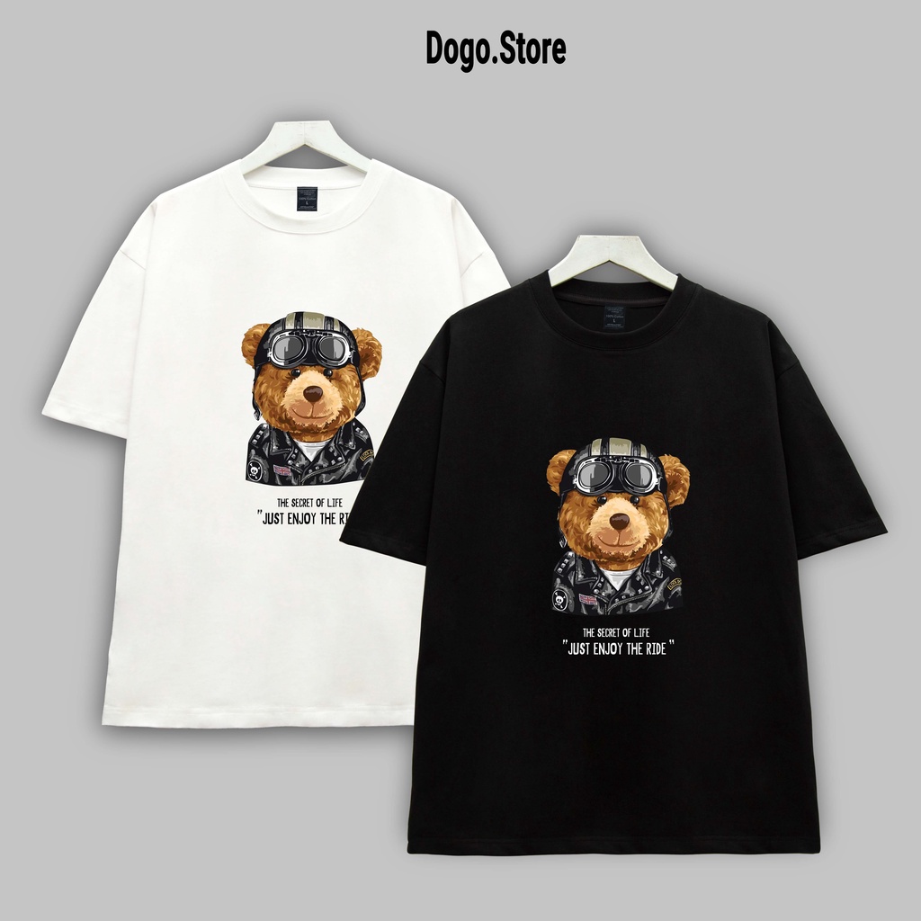Áo thun GẤU PHI CÔNG Dogo Store , Áo thun unisex nam nữ form rộng oversize chất liệu 100% Cotton