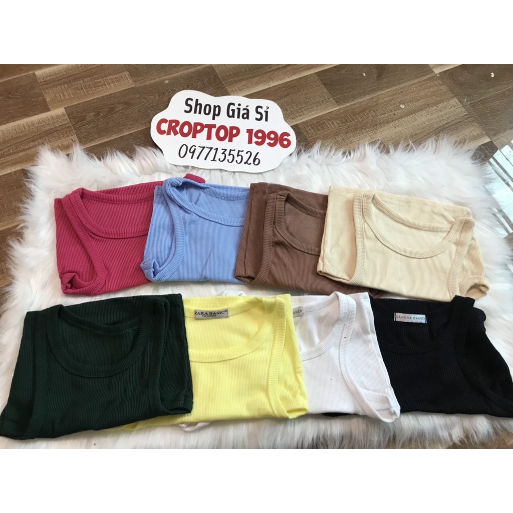 Áo Ba Lỗ Trơn LEN TĂM dáng Croptop Hàn Quốc mã A10 | BigBuy360 - bigbuy360.vn