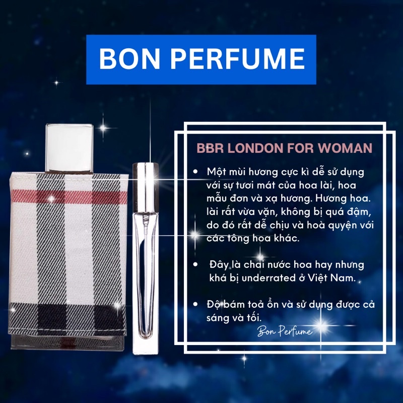 Nước hoa nữ Burberry London for Women chính hãng 10ml