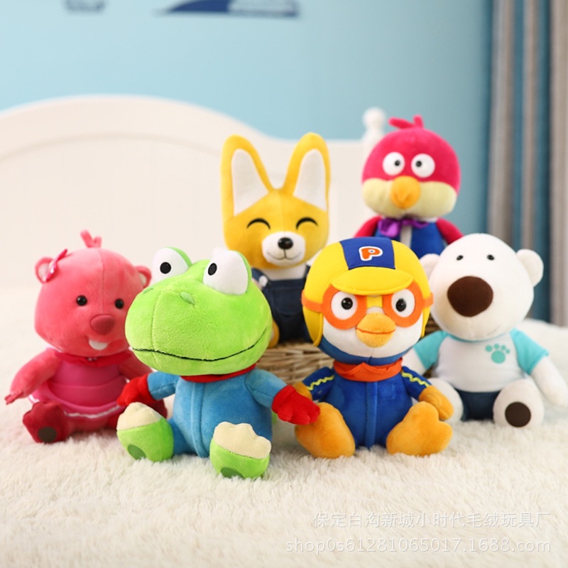 Búp bê đồ chơi sang trọng Pororo và những người bạn Động vật nhồi bông dễ thương và đáng yêu cho trẻ em