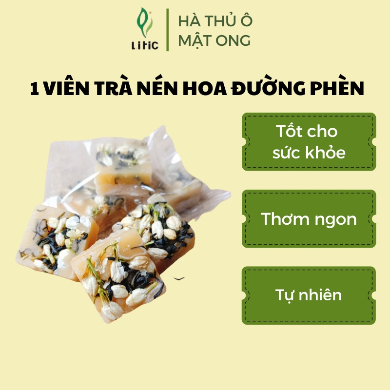 1 viên trà đường phèn, đường đen mùa đông uống ấm người tăng cường sức đề kháng, mùa hè uống giải nhiệt. Xưởng tự sản