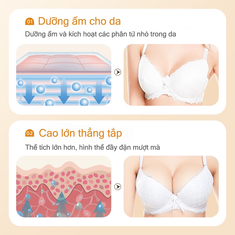 Kem nở ngực đu đủ dừa,kem nở ngực nhanh,kem nở ngực beauty breast,60g