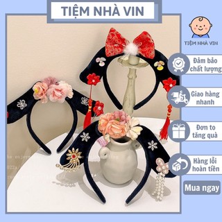 Bờm hoàn châu cách cách phong cách trung hoa phụ kiện cho bé yêu