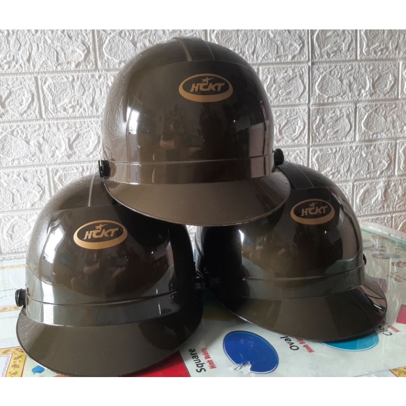 MŨ BẢO HIỂM HCKT C.A XANH RÊU (không kính)